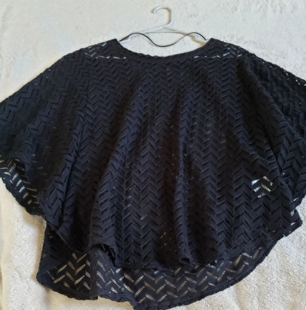 Poncho style blouse